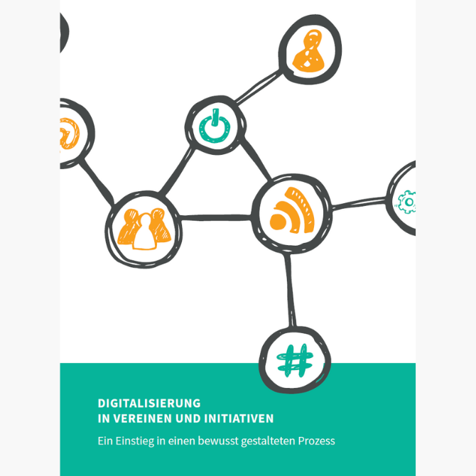 Titelbild der Broschüre Digitalisierung in Vereinen und Initiativen