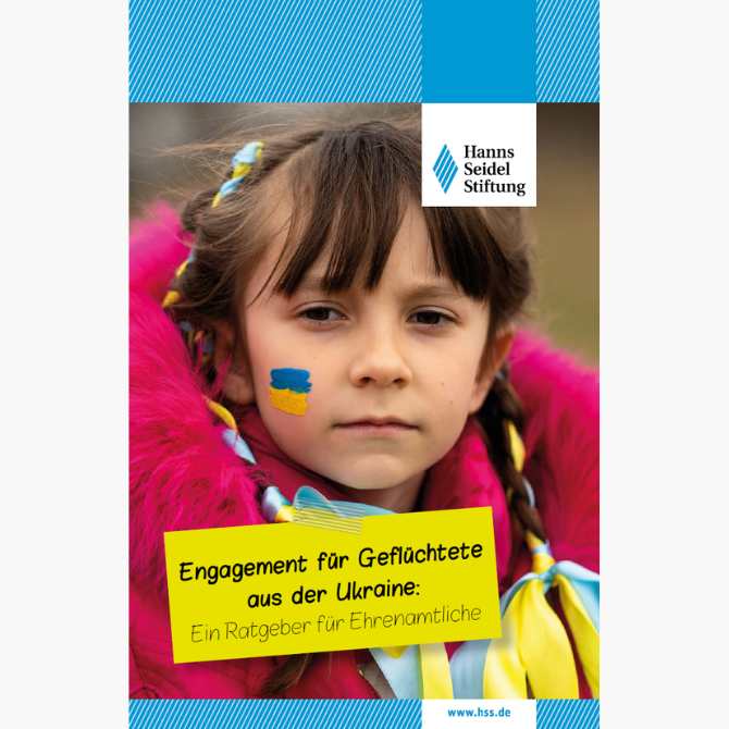 Titelbild der Broschüre Engagement für Geflüchtete aus der Ukraine